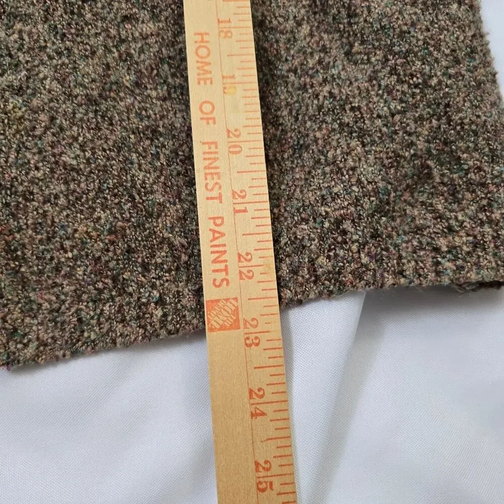 Christopher & Banks Brown Knit Mouline Cropped Sweater Grannycore Cottagecore M - Picture 7 of 12